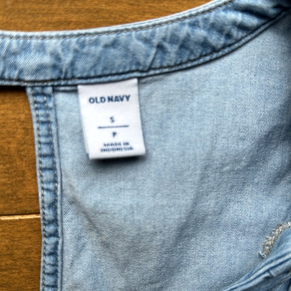 Old Navy Chambray Tank SMALL - Picture 3 of 3